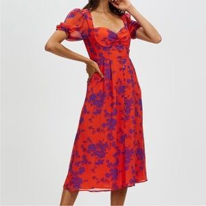 NWT Runaway The Label midi floral dress